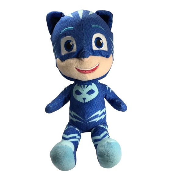 JUST PLAY FROM SOFT BOX 17 INCHES TALL BLUE PJ MASKS CATBOY PLUSH BLUE SUPER HER - Picture 1 of 5